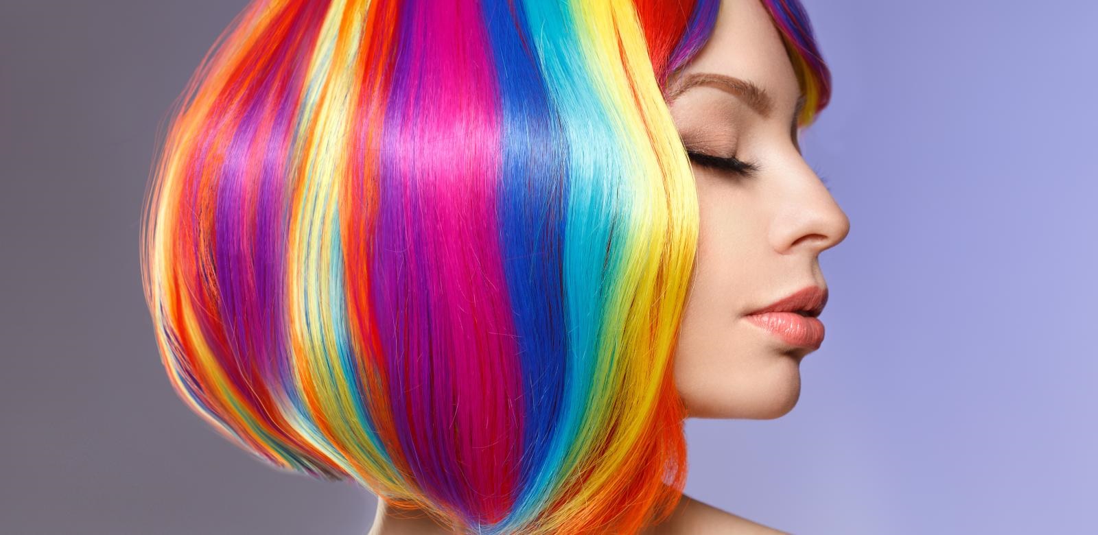 رنگارنگی در مدل موی زنانه