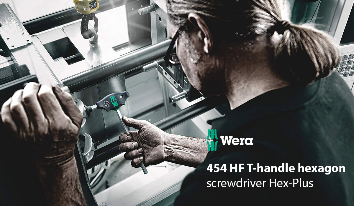 Wera 05023453001 454/7 HF T-handle Hex-Plus Screwdrivers Set