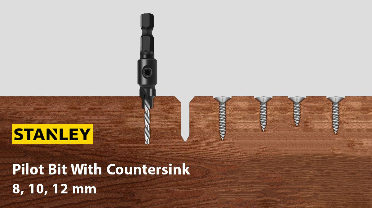 Stanley Pilot Bit With Countersink