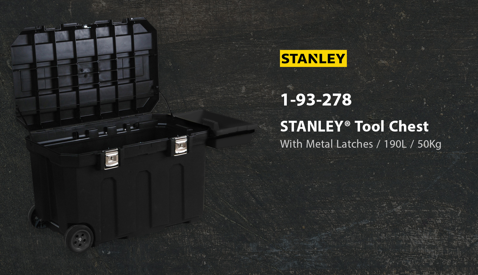 Stanley 1-93-278 Tool Chest With Metal Latches