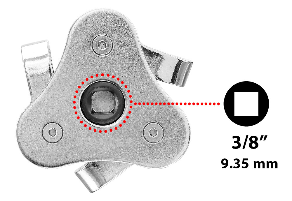 Stanley STHT80880 Self-Gripping 3-Jaw Oil Filter Wrench
