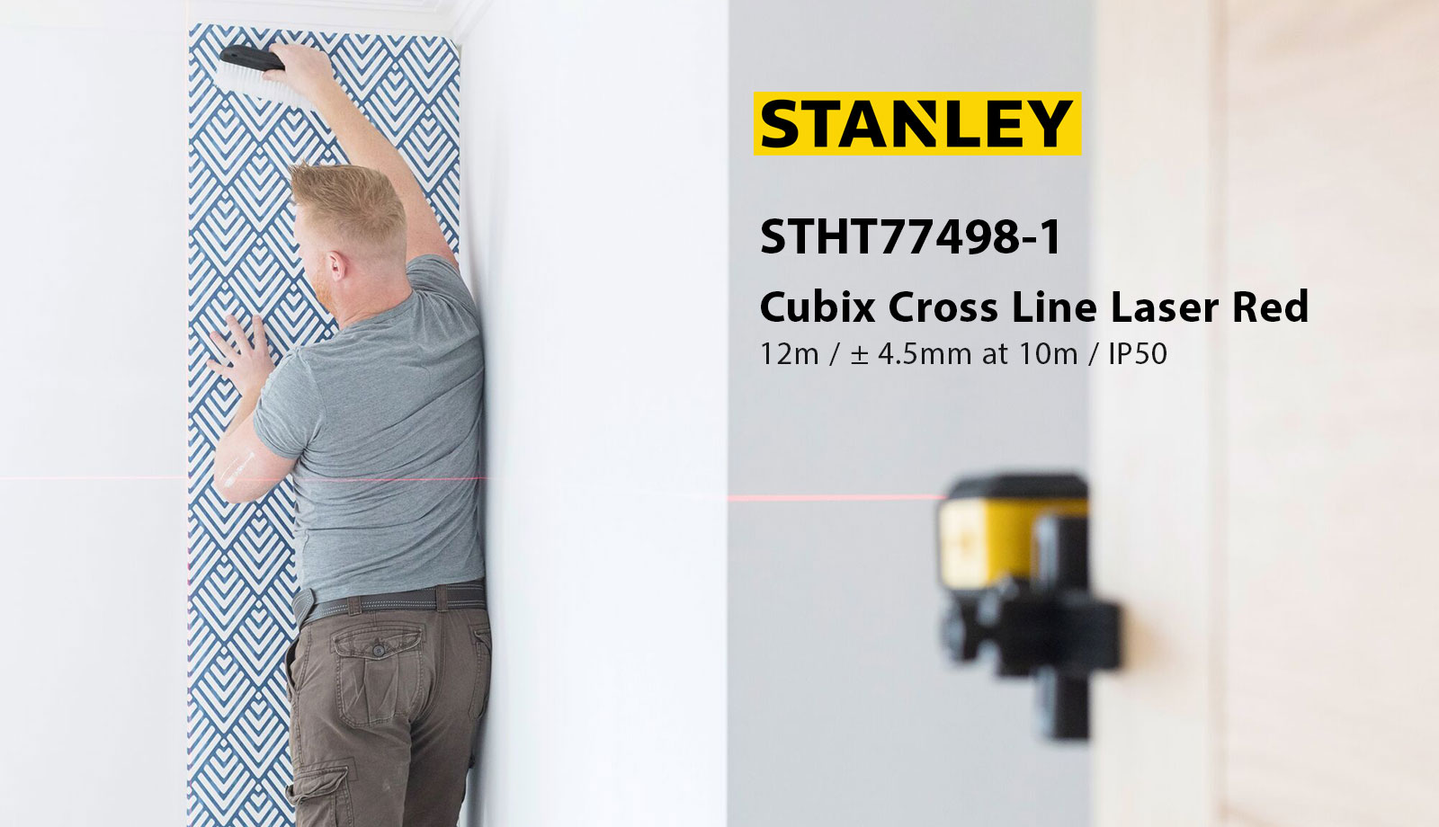Stanley STHT77498 Cubix Cross Line Laser Red