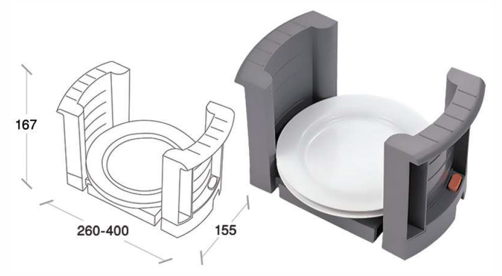 Fantoni H013 Plate holder