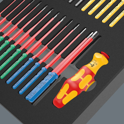 Two-coloured foam insert