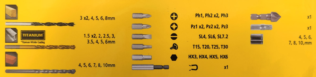 Stanley STA88546 50 Piece Mixed Drilling and Screwdriving Set 