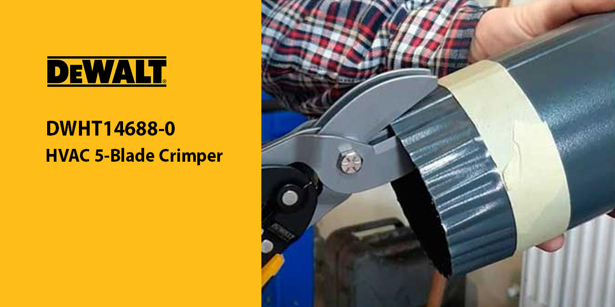 DEWALT DWHT14688 HVAC 5-Blade Crimper