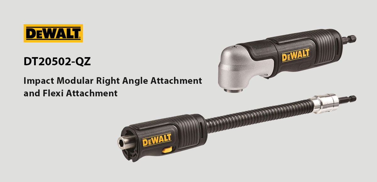 DEWALT DT20502 Impact Modular Right Angle and Flexi Attachment