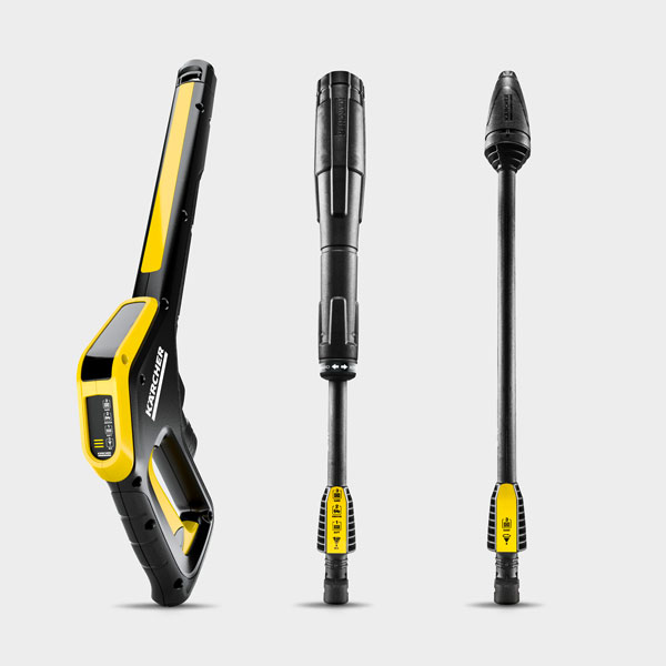 Power Control trigger gun with Quick Connect and spray lances