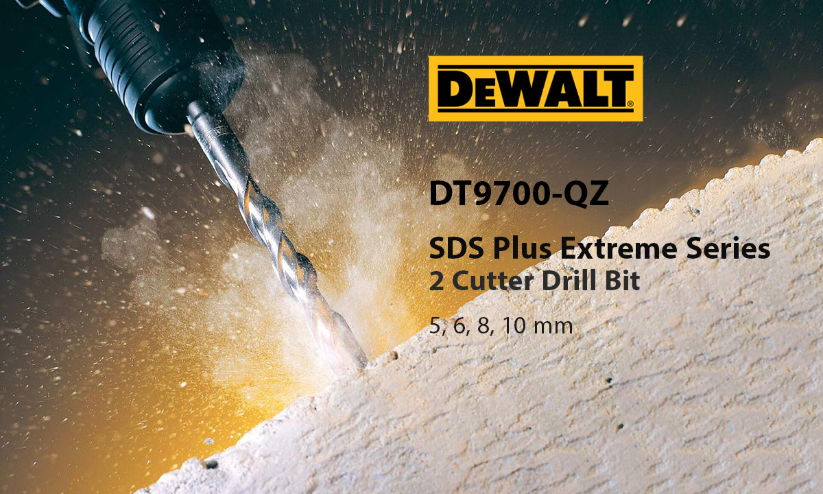 Dewalt DT9700-QZ Extreme 2 Series SDS Plus 2 Cutter Drill Bit