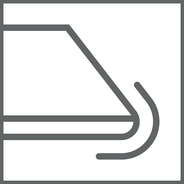Rounded-Tip Trapezoid Blade Rounded-Tip Trapezoid Blade