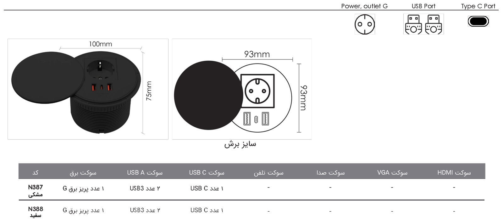Fantoni SwiftWall Built-in socket