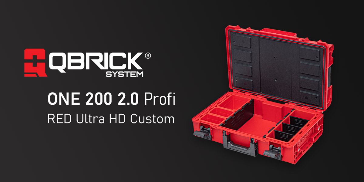 Qbrick ONE 200 2.0 Profi RED Ultra HD Custom toolbox