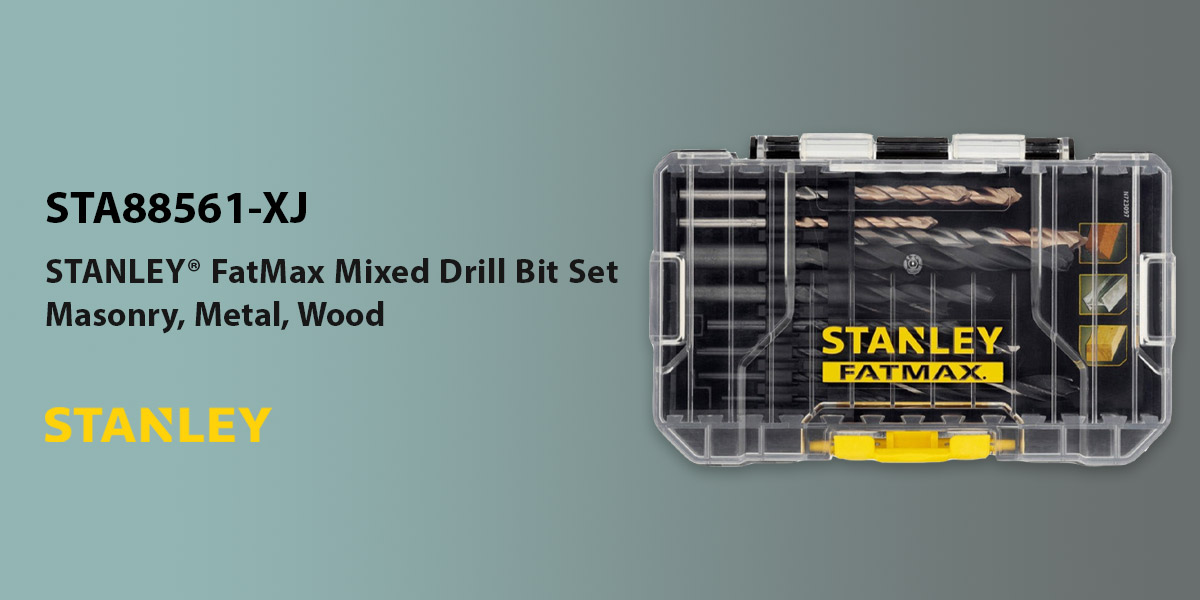 Stanley STA88561 14 Piece FatMax Mixed Drill Bit Set