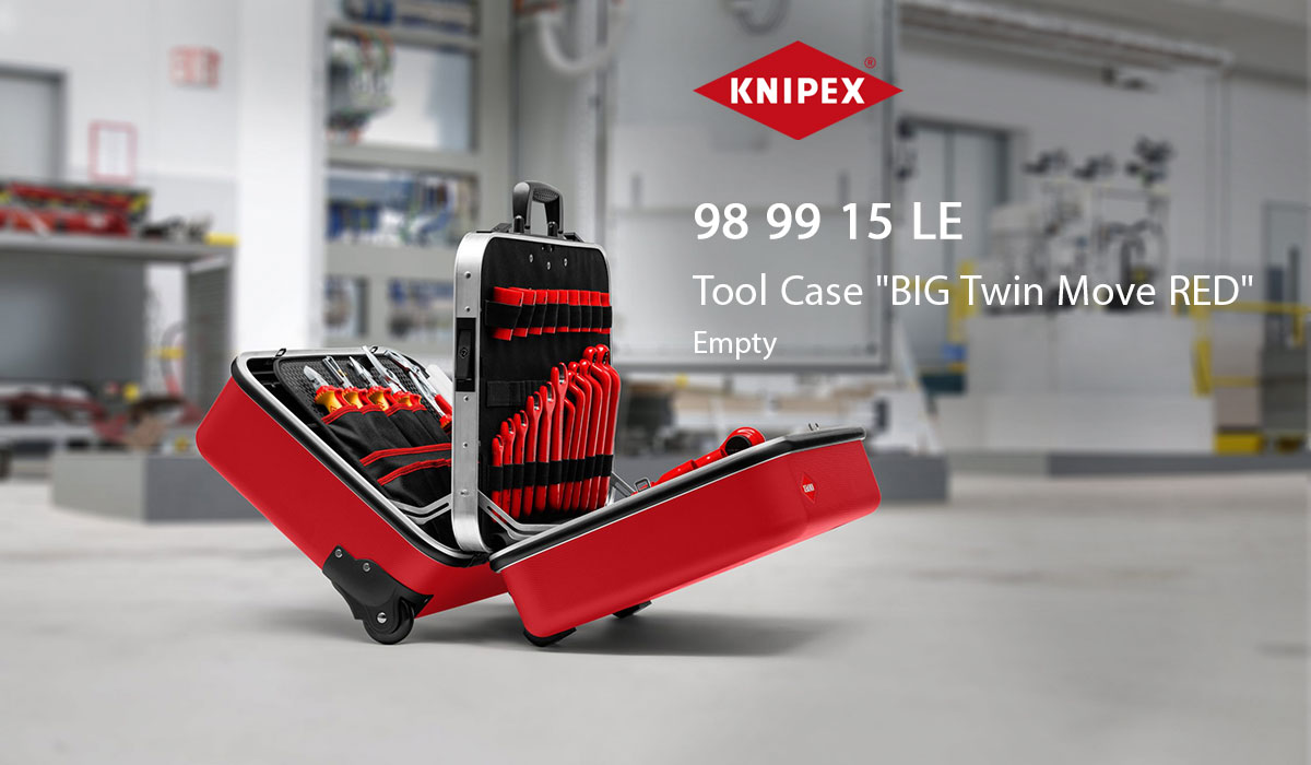 Knipex 989915LE Tool Case "BIG Twin Move RED" Empty