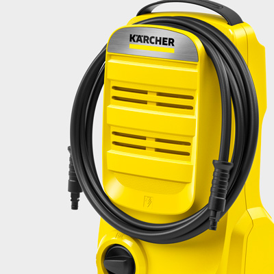 Hose storage on the front cover