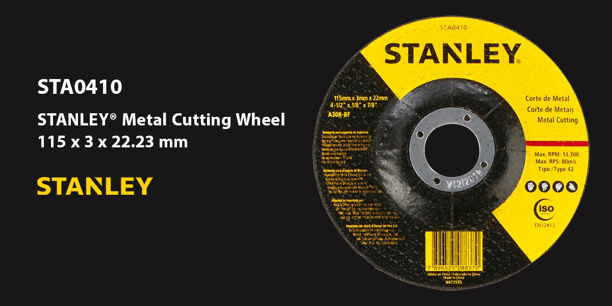 Stanley STA0410 Metal Cutting Wheel