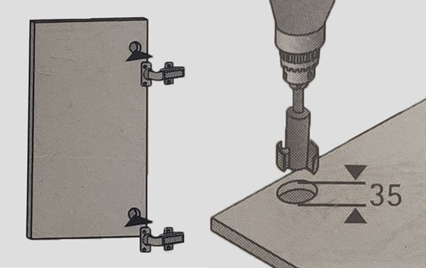 Hettich 89247 Hole driller for hinges Ø 35 mm Technical-drawing