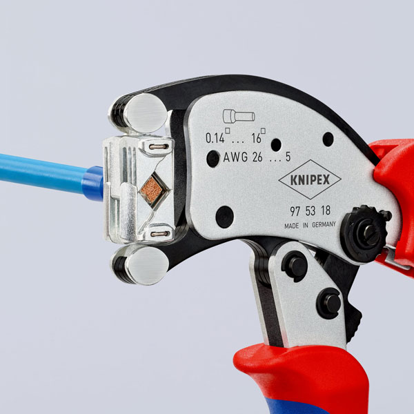 Automatic Adjustment for All Common Wire Ferrule Sizes