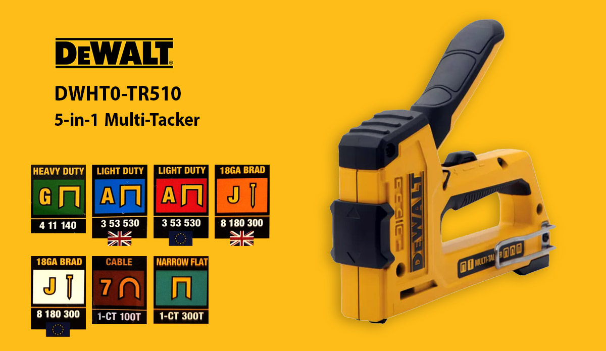 DEWALT DWHT0-TR510 5-in-1 Multi-Tacker