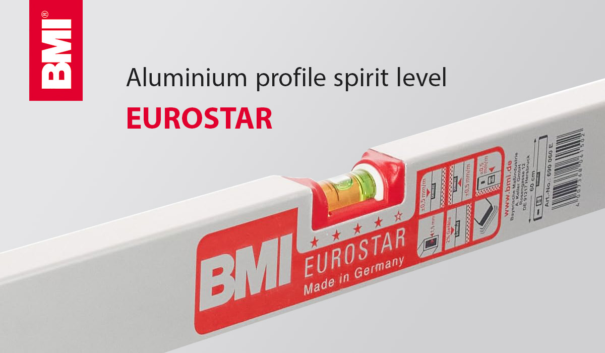 BMI Eurostar 690 E Aluminium profile spirit level