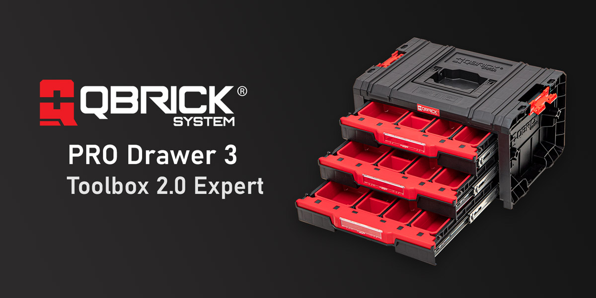 Qbrick PRO Drawer 3 Toolbox 2.0 Expert toolbox