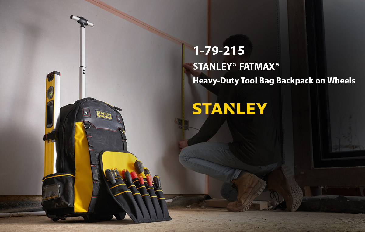 Stanley 1-79-215 FATMAX® Heavy-Duty Tool Bag Backpack on Wheels