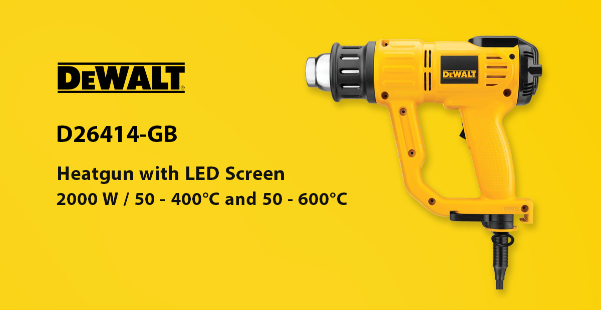 DEWALT D26414 Heat gun with LED Screen