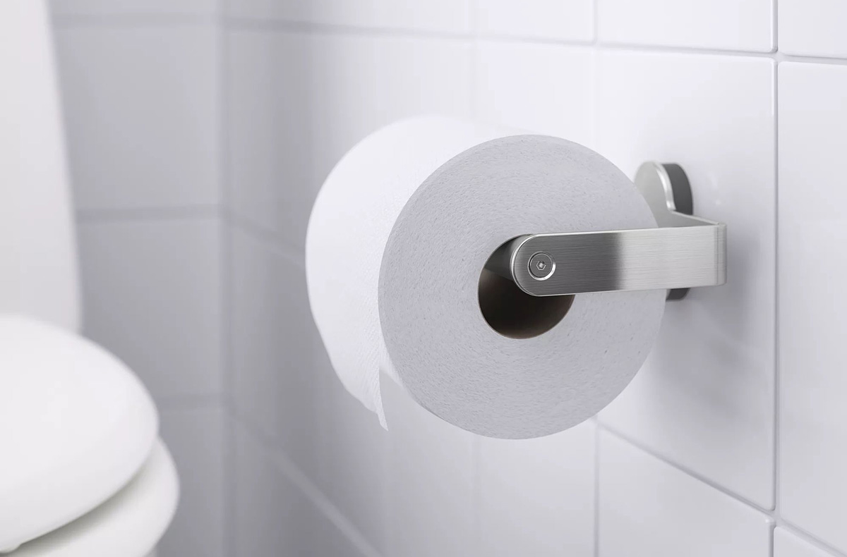 IKEA BROGRUND Toilet roll holder, stainless steel 003.285.40