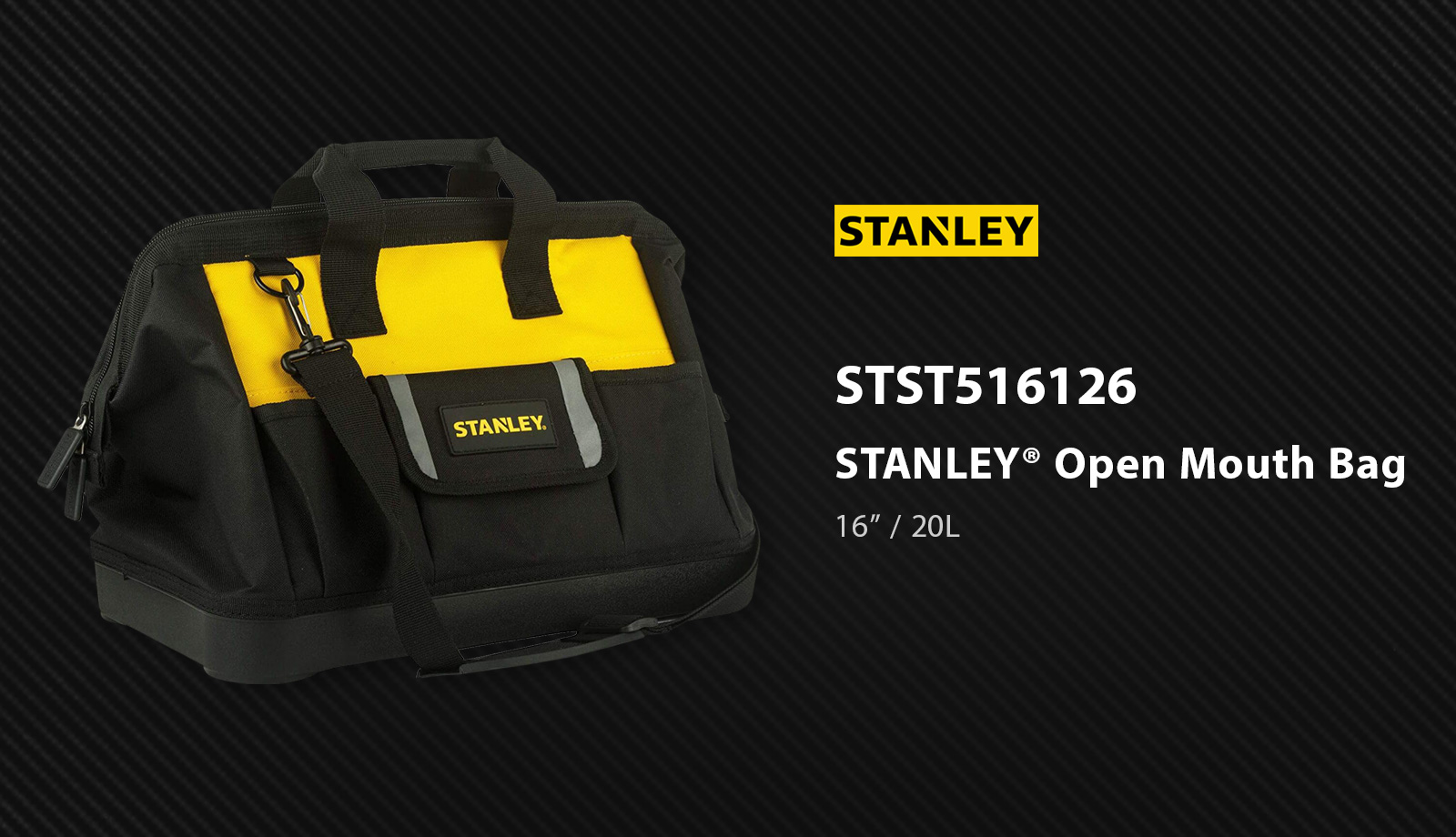 Stanley STST516126 Open Mouth Tool Bag