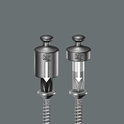Reduced-contact-pressure-screwdrivers