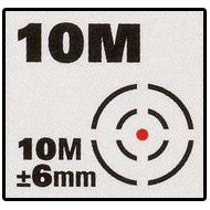 Accuracy of +/- 6mm @ 10m