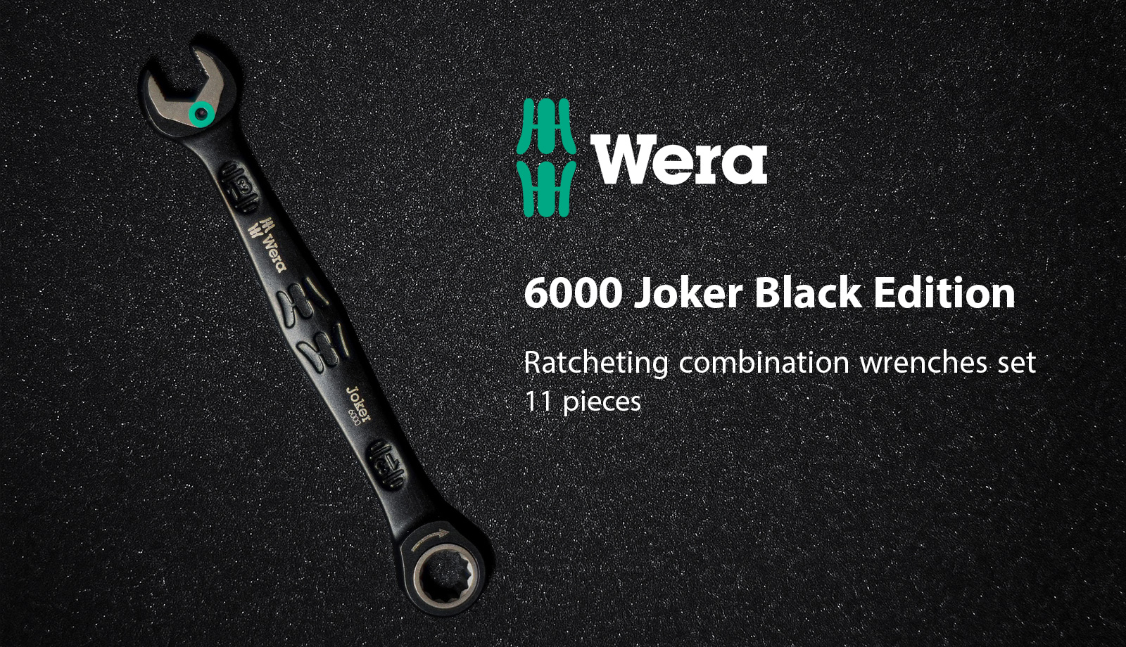 Wera 05020017001 Joker Ratcheting combination wrenches Black Edition
