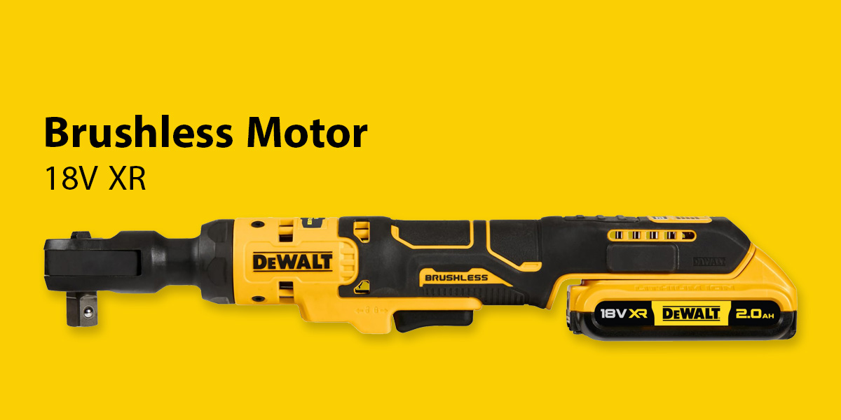 DEWALT DCF512D1-GB 18V XR Brushless 1/2" Open Head Ratchet