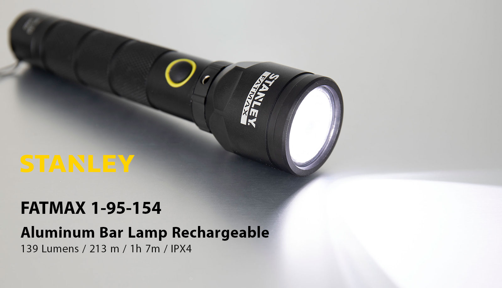 Stanley 1-95-154 FatMax Aluminum Bar Lamp Rechargeable