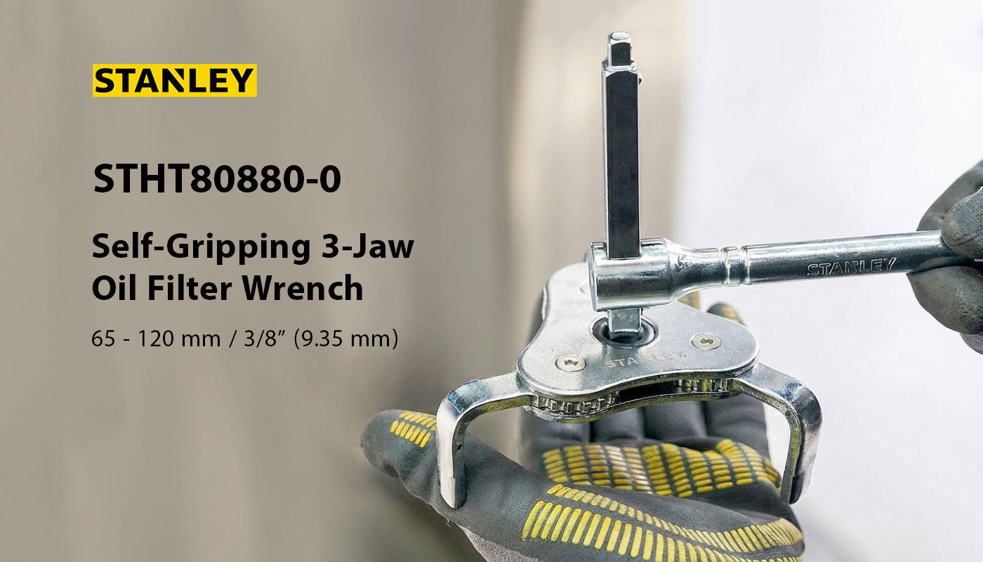 Stanley STHT80880 Self-Gripping 3-Jaw Oil Filter Wrench