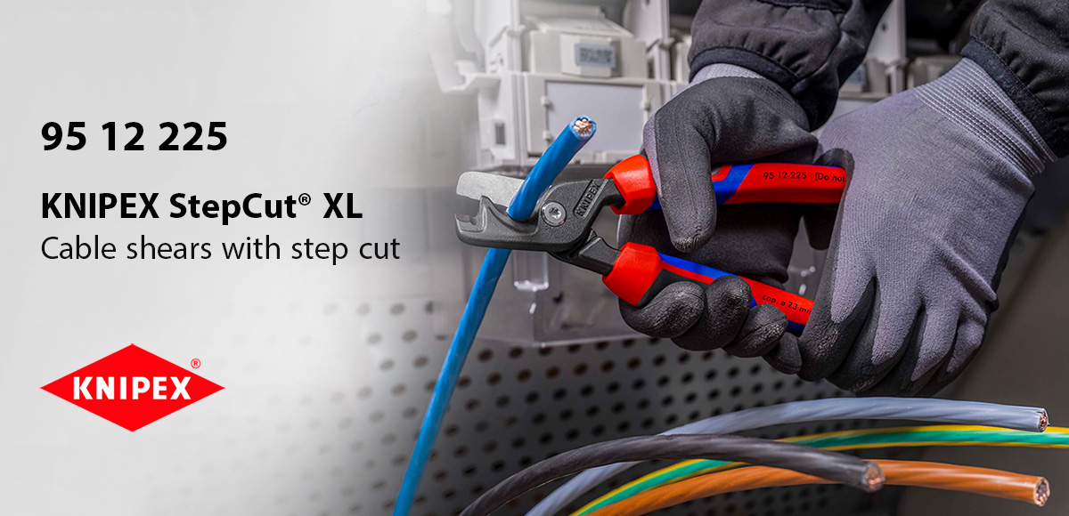 Knipex 9512225 StepCut® XL Cable shears