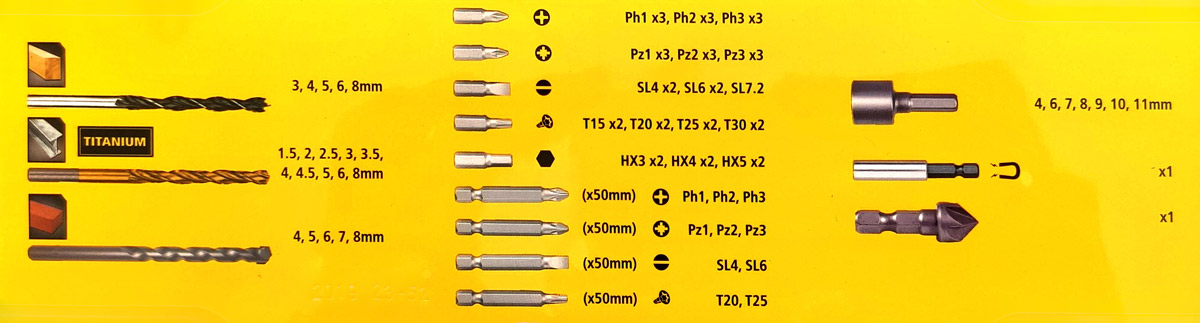 Stanley STA88544 76 Piece Mixed Drilling and Screwdriving Set