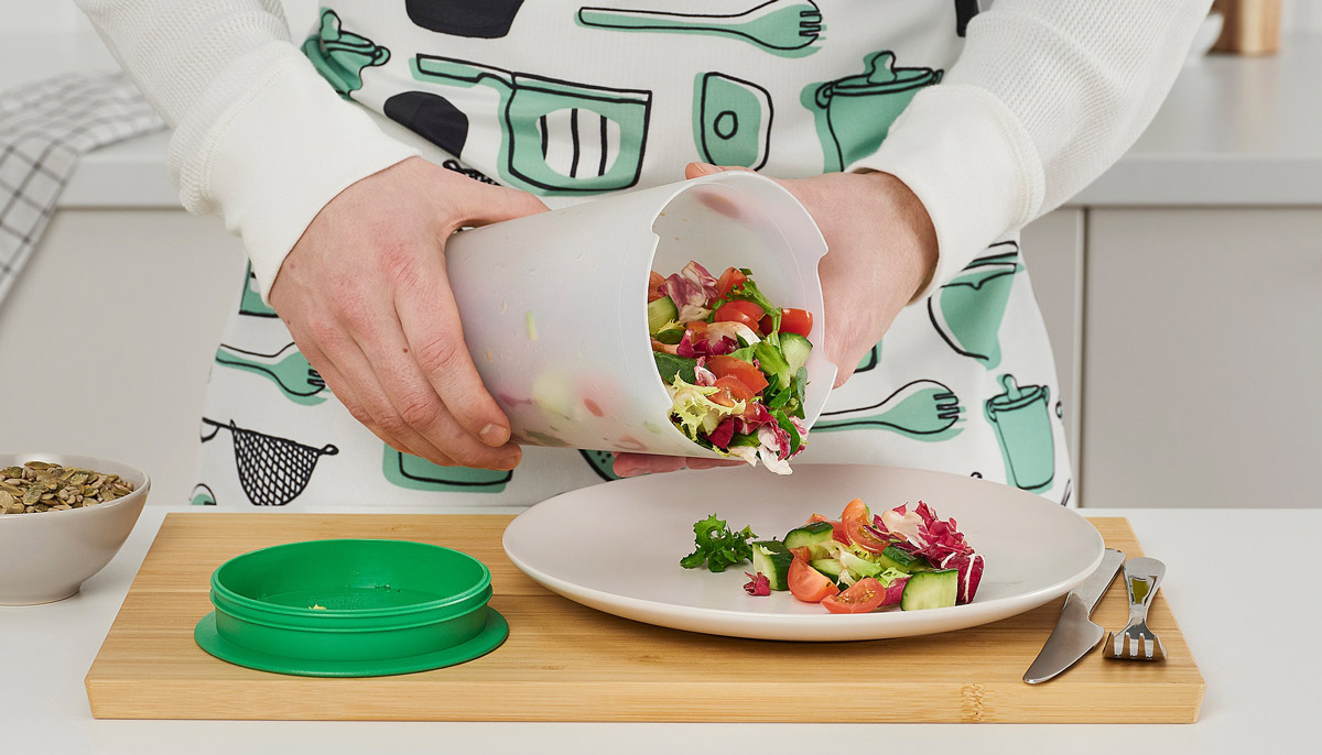 IKEA UPPFYLLD Salad shaker with strainer 105.286.85
