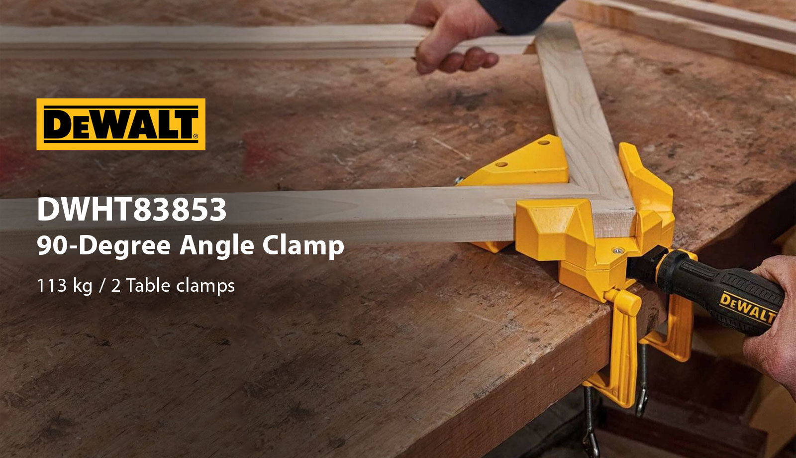 Dewalt DWHT83853 90&deg;Angle Clamp