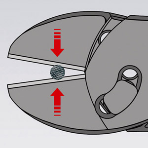 Insert the wires as close to the hinge as possible.