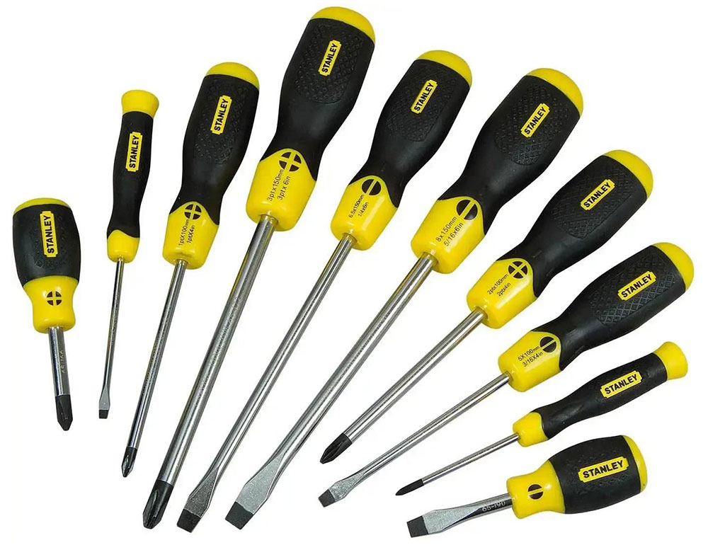 Stanley 2-65-005 CUSHION GRIP&trade; Slotted Phillips Screwdriver Set