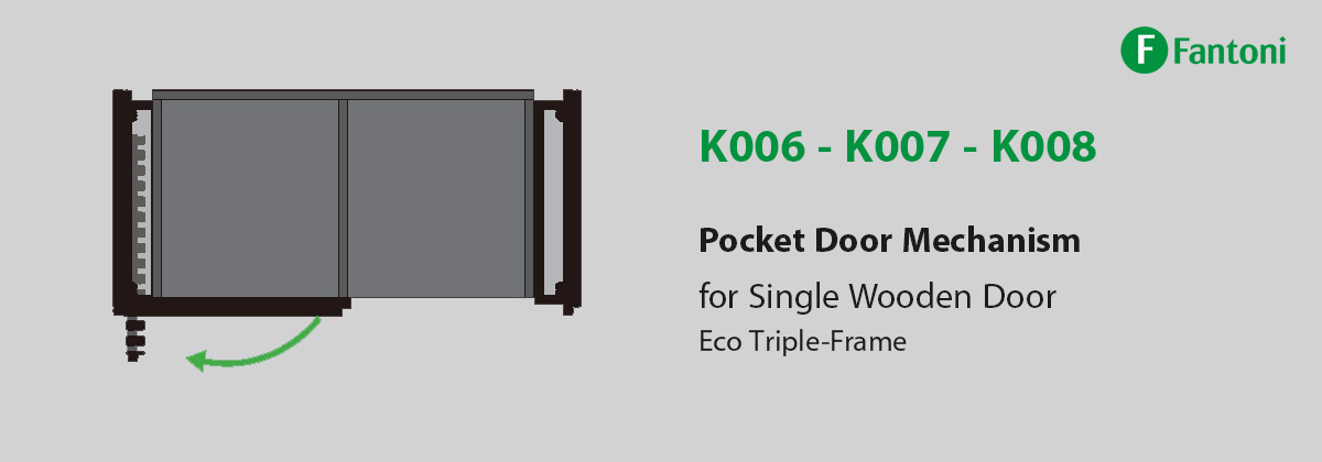 Fantoni K006_K008 Pocket Door Eco Triple-Frame