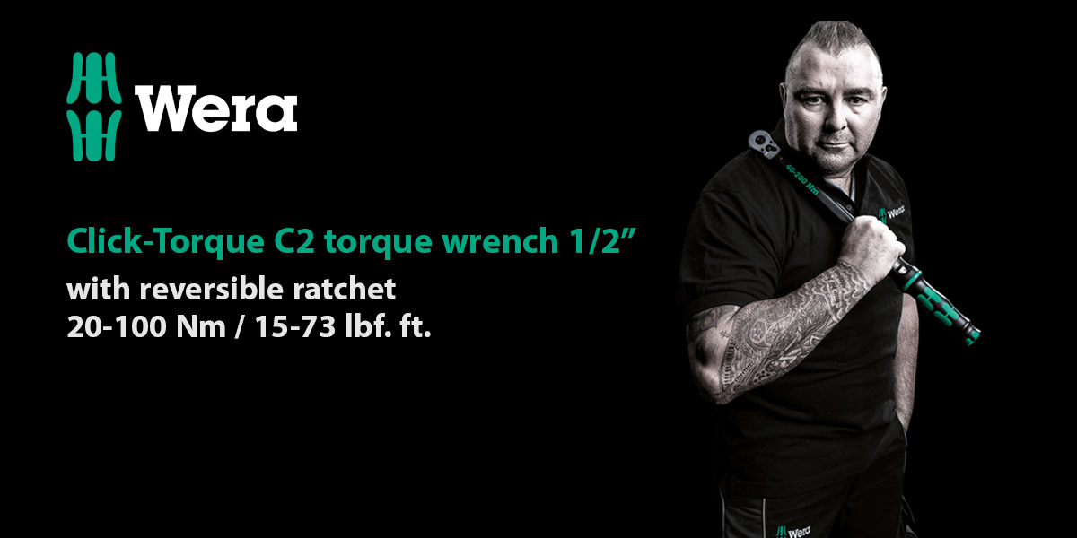 Wera 05075621001 C2 torque wrench with reversible ratchet