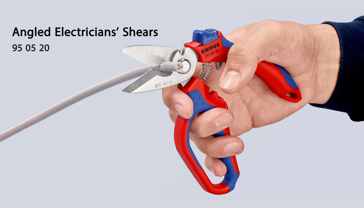 Knipex 95 05 20 SB Angled Electricians' Shears