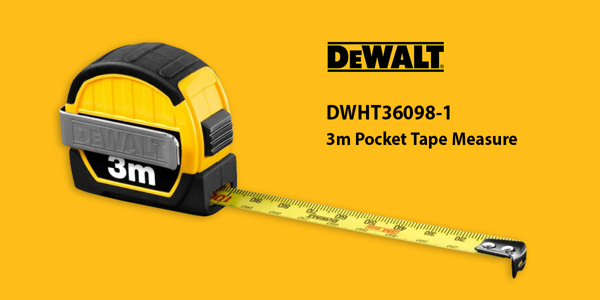 DEWALT DWHT36098 3m Pocket Tape Measure