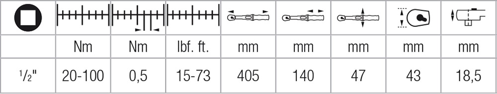 Wera 05075621001 C2 torque wrench with reversible ratchet