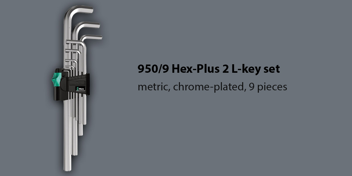 Wera 05021909001 950/9 Hex-Plus 2 L-key set