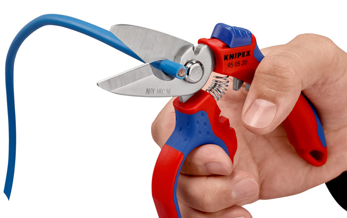 Knipex 95 05 20 SB Angled Electricians' Shears