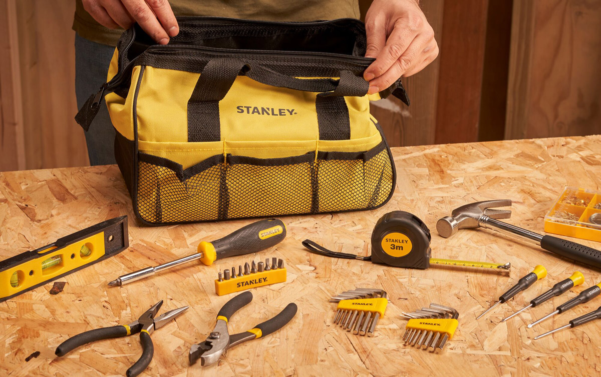 Stanley STMT0-74101 Mixed Tool Set with Storage Bag