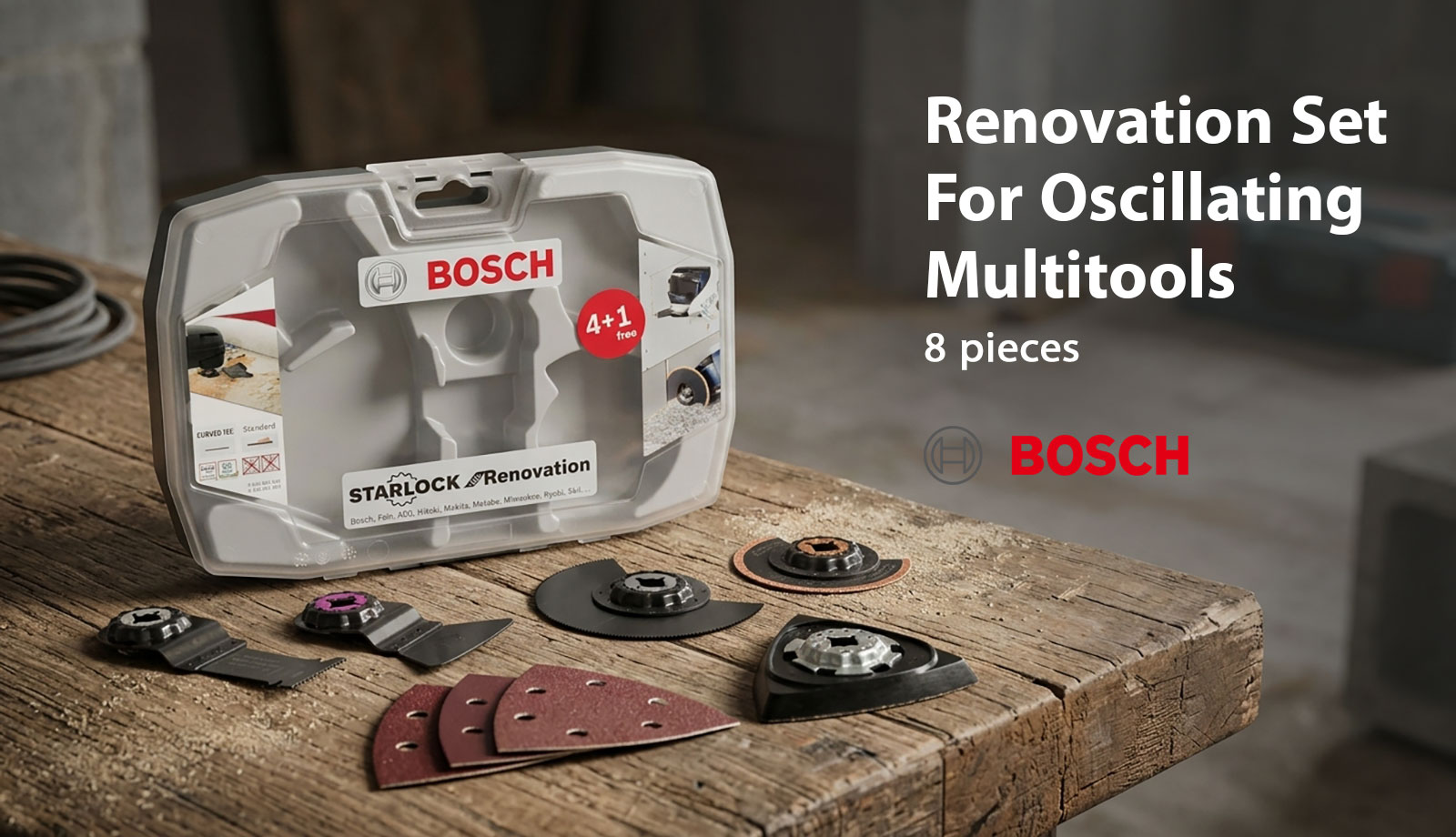 BOSCH 2608664624 Renovation Set for Oscillating Multi-Tools